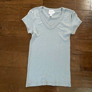 Michael stars for Anthropologie blue/gray tee
